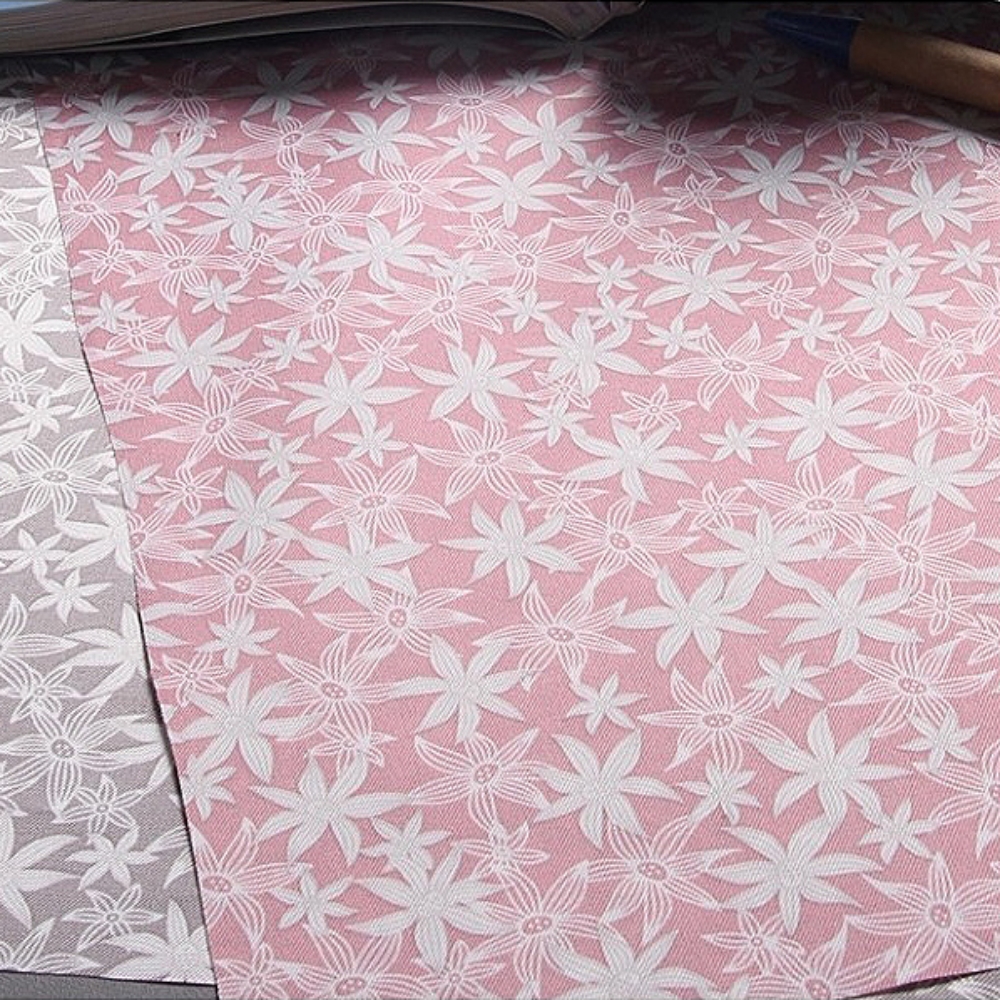 원단마트 방수원단 방수천 욕실커튼 800번대 흰꽃 핑크 862