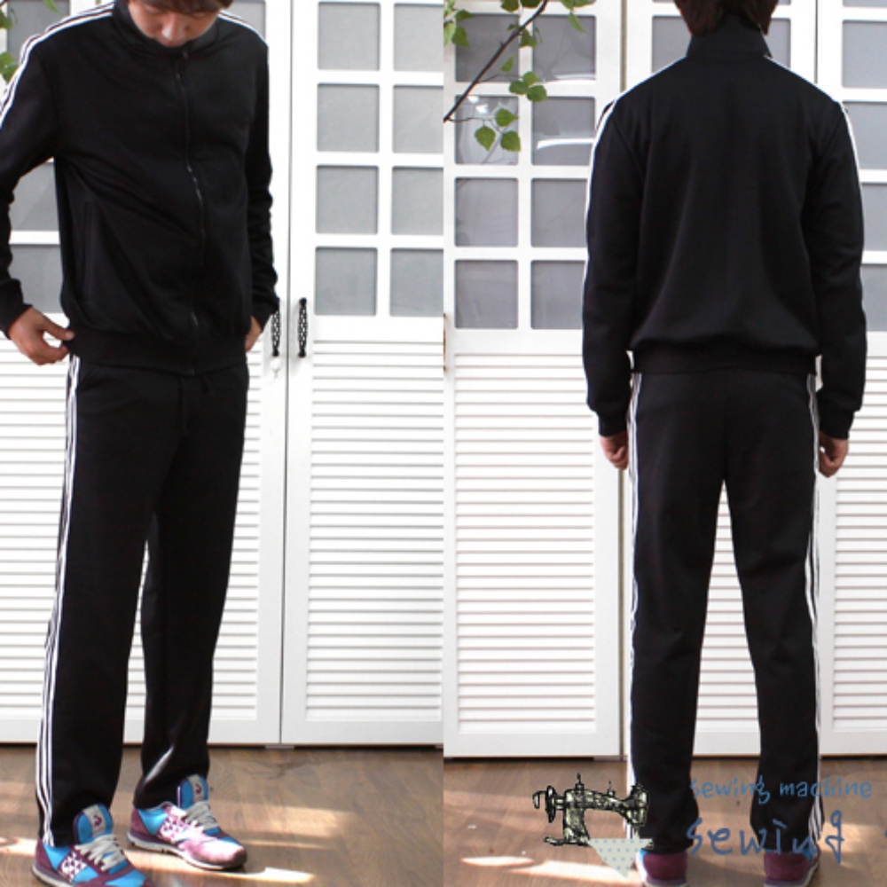 원단마트 P708-jogging suit 남성 트레이닝 세트 패턴 pattern