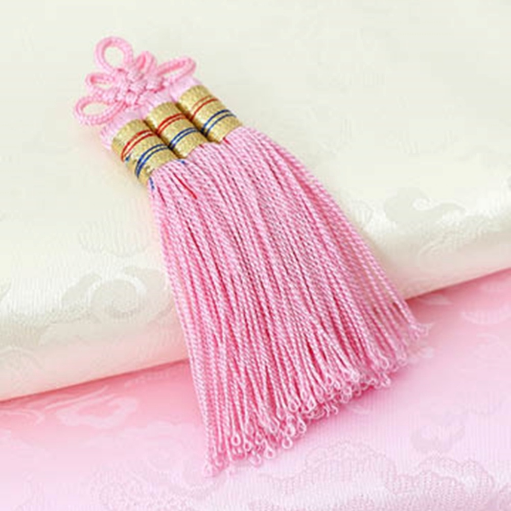 원단마트 48-152 한복 아동 조바위 장식용 매듭 장식 핑크