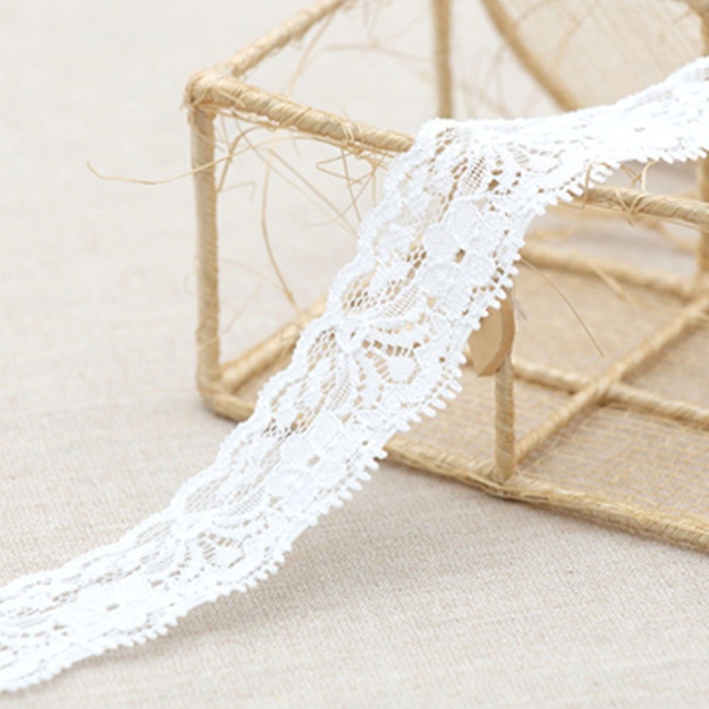 원단마트 lace 71-287 로맨틱 블라썸 스판 라셀 레이스 화이트